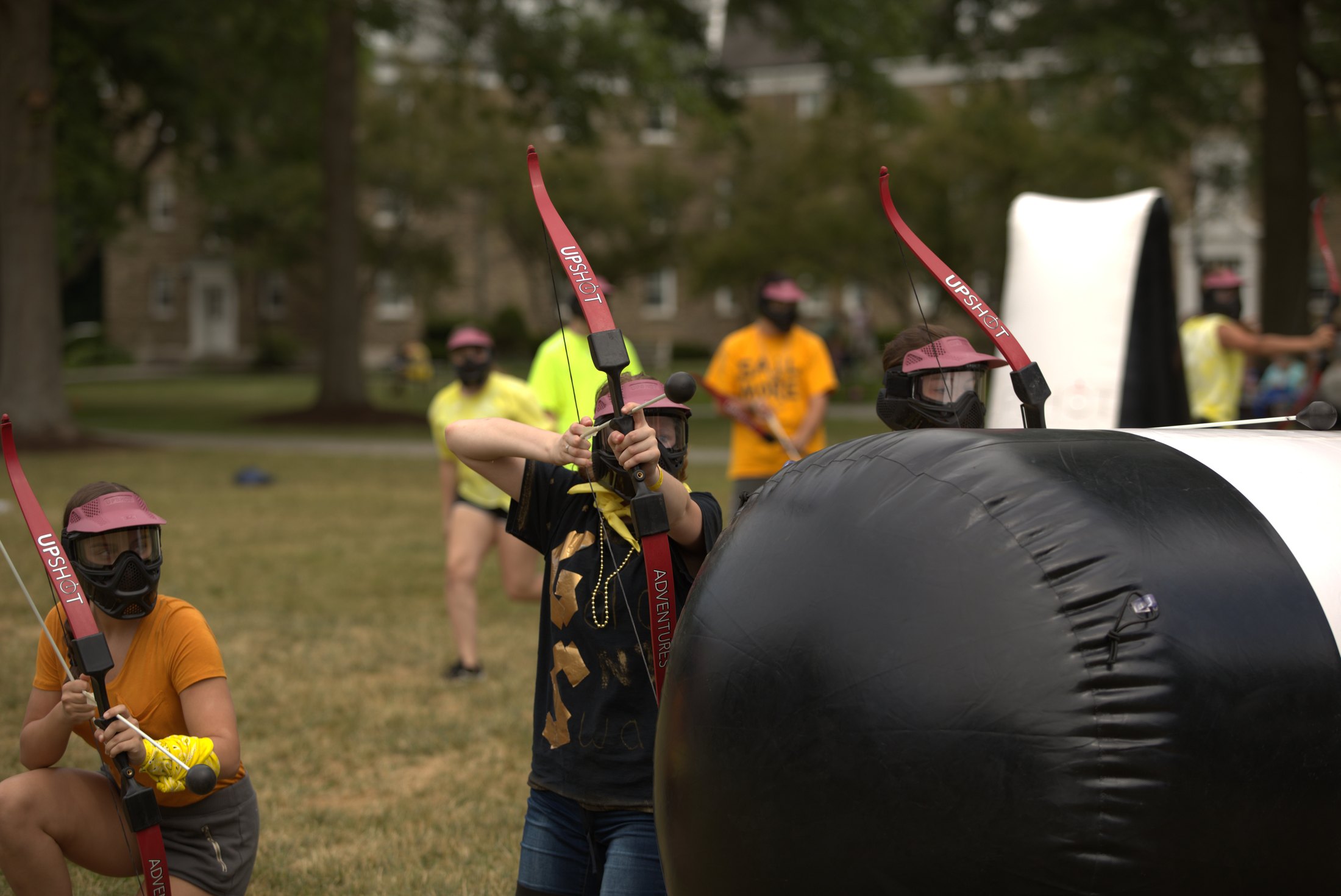 Players with Upshot bows for the 24 player Arrow Tag kit